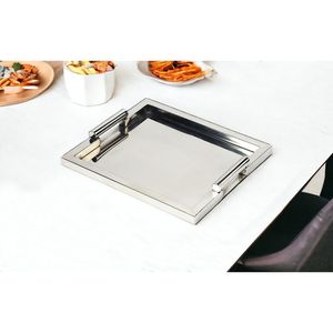 Fabricant indien Plateau de service en acier inoxydable martelé en laiton de qualité supérieure - Product Image 2