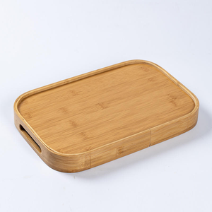 Bandeja de Almacenamiento de Alimentos de Bambú, Bandeja Rectangular de Estilo Japonés de Varios Tamaños, Platos para Servir Desayuno, Café, Té, Organización - Product Image 4