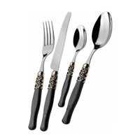 Couverts en métal classiques en acier inoxydable conçus sur mesure pour la table à manger Couverts attrayants pour le dîner avec finition personnalisée