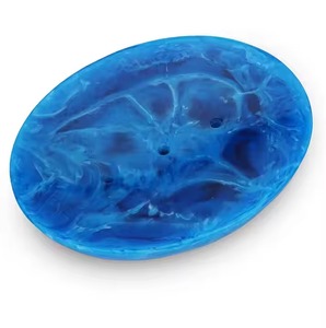 Porte-savon en résine naturelle accessoires de salle de bain forme ronde résine savon fait main distributeur de résine gobelet porte-savon - Product Image 4