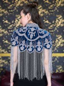 เสื้อชั้นในปักเลื่อมแบบเบอร์เลสก์ชุดชั้นในประดับด้วยลูกปัดทรงตรงเงาในตัวแนวธรรมชาติสำหรับงานเทศกาลคลับ - Product Image 4