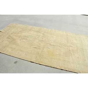 Turkish Vintage Rug, Large 5x9.6 ft (151x293 cm) Rug, <b>Brown</b> Moroccan <b>Wool</b> Rug - Product Image 3