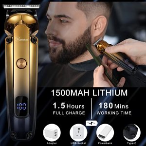 Kit de rasoir électrique professionnel pour hommes IPX7, tondeuse à barbe et cheveux, tondeuse à lame en T à zéro écart pour nez, oreilles et corps - Product Image 6
