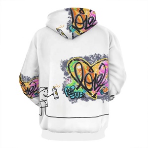 เสื้อฮู้ดสวมหัวผ้าฟลีซสำหรับทุกเพศ, เสื้อฮู้ดแบบสวมหัวผ้าคอตตอน100% 450กรัมแห้งเร็วทรงหลวมลำลองแนวสตรีทแวร์ฤดูหนาว - Product Image 2