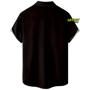 เสื้อเชิ้ตฮาวายสำหรับผู้ชายเสื้อชายหาดแขนสั้น2024ออกแบบได้เองเสื้อเชิ้ตฮาวายสำหรับผู้ชายฤดูร้อนรีสอร์ท - Product Image 4