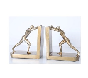 Serre-livres en métal pour bibliothèque fait à la main indien haut de gamme vente bas prix nouvelle conception serre-livres ensemble de deux bouchons de livre en métal - Product Image 4