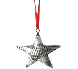 Étoile sublimable de vacances en entrepôt Décoration d'intérieur suspendue pour extérieur Décoration de la maison Vierges Sublimation Ornement de Noël en métal - Product Image 1