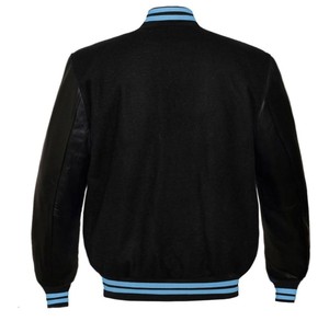 Veste universitaire en molleton personnalisé de haute qualité pour hommes Denim décontracté avec fermeture à glissière pour l'hiver Fabriqué au Pakistan - Product Image 1