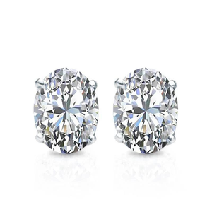 925 <b>Sterling</b> <b>Silver</b> <b>Stud</b> Earrings Diamond Oval Cut Jewelry Lab Grown Diamond Earring Custom Earrings <b>Stud</b> Earrings - Product Image 6