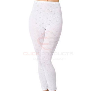 Bas prix pour les femmes Long Johns Avec Polaire Doublé Femmes Vêtements De Nuit Skin Fit Collants Top Qualité Coton Femmes Long Johns - Product Image 4