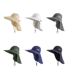 Chapeaux de pêche avec bouclier UV tissu léger et un look tendance parfait pour les journées ensoleillées au bord de l'eau - Product Image 3
