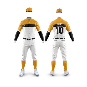 Uniformes de Béisbol al Por Mayor para Adultos, Tallas Grandes, Personalizados, Transpirables, de Alta Calidad, 100% Poliéster, Ropa Deportiva - Product Image 1