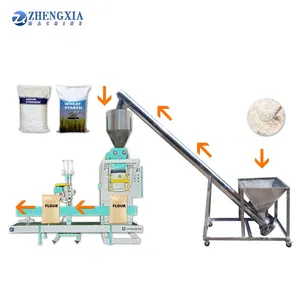 Grain 25 kg packaging machine automatic Pellets bagging machine 10kg 5kg milk corn flour powder filling mushroom packing machine