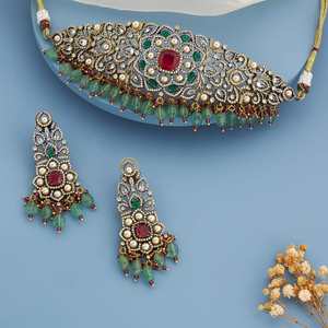 Zircon Necklace 187184 Elegant <b>Wedding</b> <b>Accessory</b> with Dazzling Zircon Stones - Product Image 2