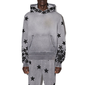 Nuevo Suéter de Hombre de Alta Calidad, Grueso, 350 Gramos, Invernal, 100% Algodón, Cuello Redondo, con Bolsillo, Lavado Ácido, Estilo Urbano Vintage - Product Image 2