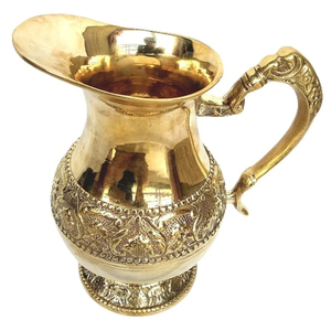 Recién llegado, jarra de latón para servir agua, jarra con asa, teteras y teteras más vendidas, compra de fabricante indio - Product Image 4