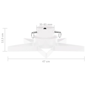 Soporte de árbol de metal revestido blanco Soporte de árbol de Navidad antideslizante ligero portátil fácil y accesorios - Product Image 5