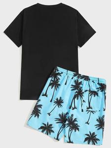 Nuevos conjuntos de pantalones cortos informales para hombre, camiseta de manga corta, pantalones cortos, ropa de marca para hombre, conjuntos de 2 piezas - Product Image 2