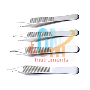 Pince à tissus Micro Adson Offre Spéciale 12cm & 15cm 1x2 dents Instruments chirurgicaux en acier inoxydable de haute qualité pince à dissection - Product Image 1