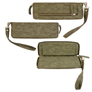 Nouvel arrivage de grand portefeuille de créateur en cuir végétal fermeture à glissière qualité style moderne rentable longue longueur - Product Image 1