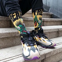 Chaussettes en coton unisexes décontractées avec logo, sans minimum de commande, impression par sublimation, personnalisation OEM, chaussettes de sport personnalisées, antibactériennes, respirantes