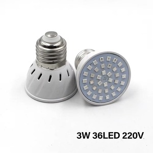 ไฟปลูกต้นผัก54LED 4W ไฟ E27 2835 SMD สีแดง660nm ฟ้า445nm 220V