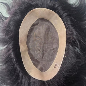 Perruque et toupet pour homme en cheveux indiens Remy Taz Hair - Base mono - Léger, doux et écologique - Product Image 1