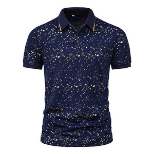 Respirant Hommes Polo Coton Polo T-shirt Confortable À Manches Courtes Pour Les Activités De Plein Air - Product Image 1
