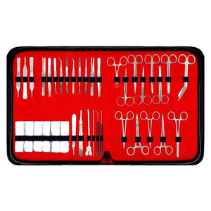 Kit profesional de disección de Anatomía de acero inoxidable de 160 piezas, juego de instrumentos manuales de biología para reuniones médicas veterinarias Mol - Product Image 1