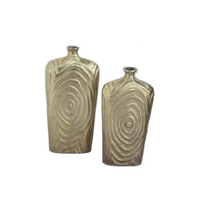 Aluminum Designer Flower <b>Vase</b> Superior Quality Gold Plated Luxury Flower Pot Hot Selling Classic Stylish Decorative Flower <b>Vase</b> - Product Image 5