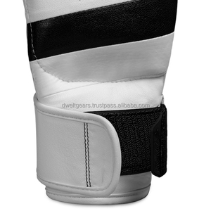Gants de MMA Dwelt Gears Sanda en cuir PU, demi-doigts, fermeture auto-agrippante, ajustement ergonomique, pour grappling, sparring, entraînement, personnalisables - Product Image 4