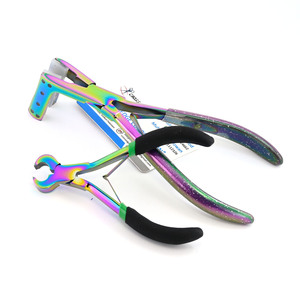 Outils d'extension de cheveux Ruban adhésif en pince et kératine Bond Extensions de cheveux Ensembles d'outils de coupe couleur arc-en-ciel spécialement conçus pour couper - Product Image 5