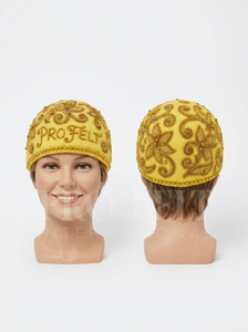 Bonnets en tricot jacquard d'hiver chauds avec broderie florale sur toute la surface, OEM ODM, légers, confortables et doux, bonnets d'hiver - Product Image 6