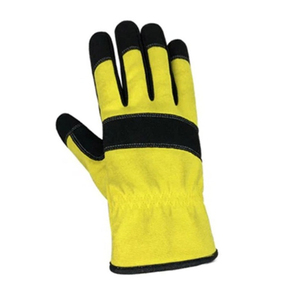 Guantes de trabajo de conductor sin forro de cuero de grano de vaca de alta calidad al por mayor banda elástica logotipo personalizado seguridad conducción guantes de trabajo - Product Image 5