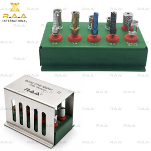 Kit de fabrication de copeaux osseux pour implants dentaires R.A.A. INTERNATIONAL II, kit de collecteur d'os avec bouchon, modèle 10 pièces RAA-141, garantie 3 ans, en métal - Product Image 6