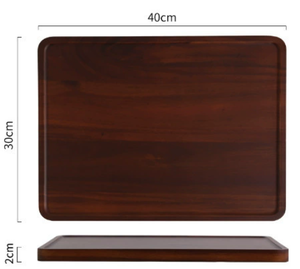 Plateau de service en bois d'acacia durable pour les collations au thé et au café et l'utilisation décorative - Product Image 1
