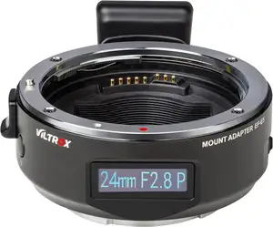 S E 마운트 카메라 A7/A7R/A7RIII/A7III 에 C EF/EF-S 렌즈를위한 OLED 스크린이있는 VILTROX EF-E5 스마트 자동 초점 렌즈 마운트 어댑터