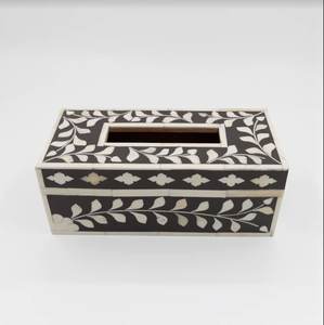 Premium Customized Shell Inlay Tissue <b>Box</b> Mother Pearl Rectangle Table Decoration Real MOP Inlay Tissue Paper <b>Box</b> - Product Image 4