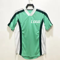 Jersey Sepak Bola Modern Regular Fit Lengan Pendek Desain Cetak Bahan Polyester 100% Lembut, Bernapas, Ringan, Dapat Dikustomisasi