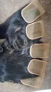 Extensions de cheveux humains de haute qualité avec fermeture à lacet et cheveux d'origine disponibles en tailles 4x4 5x5 6x6 - Product Image 3