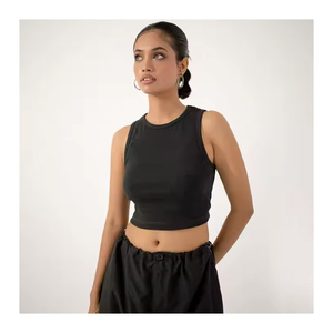 Chemisier décontracté pour femmes à la mode avec design sans manches élégant en plein air et vêtements de sport hauts pour dames débardeurs personnalisé OEM vente en gros - Product Image 2
