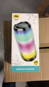 ลำโพงพกพาขนาดเล็กไร้สาย วัสดุพลาสติก พร้อมไฟ RGB กระพริบ เสียงสเตอริโอ สำหรับงานปาร์ตี้ที่บ้านและใช้งานกลางแจ้ง - Product Image 1