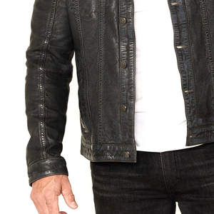 เสื้อแจ็กเก็ตหนังระบายอากาศกันลมและเสื้อโค้ทสำหรับสุภาพสตรีผู้ชายเสื้อแจ็คเก็ตหนังแบบคลาสสิกสำหรับฤดูใบไม้ร่วงฤดูหนาว - Product Image 6