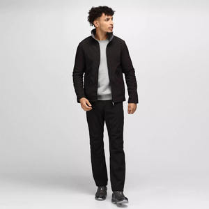 Chaqueta Softshell ligera para hombre de tendencia superior cortavientos calentado con cierre de cremallera de cuello alto para acampar al aire libre invierno - Product Image 3