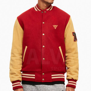 Blouson universitaire pour homme au design unique, service OEM, taille personnalisée, en toile de haute qualité, vêtement d'extérieur d'hiver respirant et à séchage rapide, col montant - Product Image 2