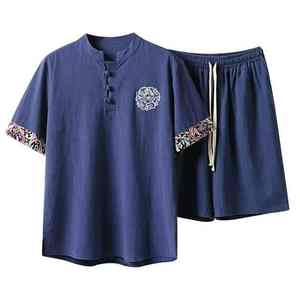 Alta calidad personalizado transpirable hombres Polo camisa pantalones cortos conjunto hecho en fábrica transpirable Casual verano venta al por mayor diseño de impresión - Product Image 3