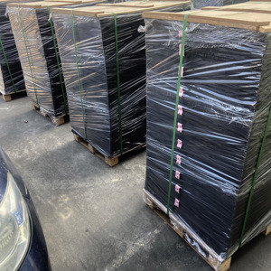 Đôi bên tráng đen tái chế giấy màu đen cho bao bì hộp 1mm <span class=keywords><strong>2mm</strong></span> tùy chỉnh các tông màu đen - Product Image 6