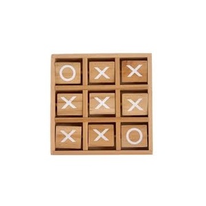 Juego de Tic Tac Toe de madera de estilo clásico hecho a mano Zero Cross para juegos infantiles en todas las estaciones-Verano invierno primavera - Product Image 1