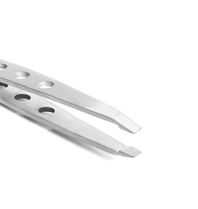 Pinces à épiler en acier inoxydable à pointes arrondies pour l'épilation des sourcils pour femmes ou hommes, pinces à épiler personnalisées avec logo, soins de beauté - Product Image 1