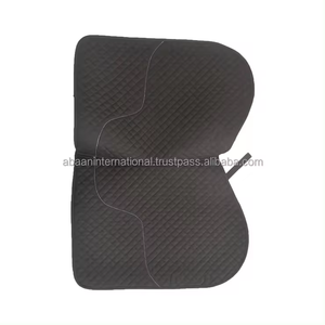 Tapis de selle matelassé en coton de qualité supérieure – Couverture de selle pour cheval bicolore |   Tapis de selle de luxe bicolore pour cheval – Conception en coton matelassé doux - Product Image 4